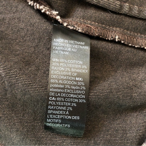 ⭐️NEW⭐️White House Black Market (WHBM) Zebra Print Denim Jacket - Picture 7 of 8